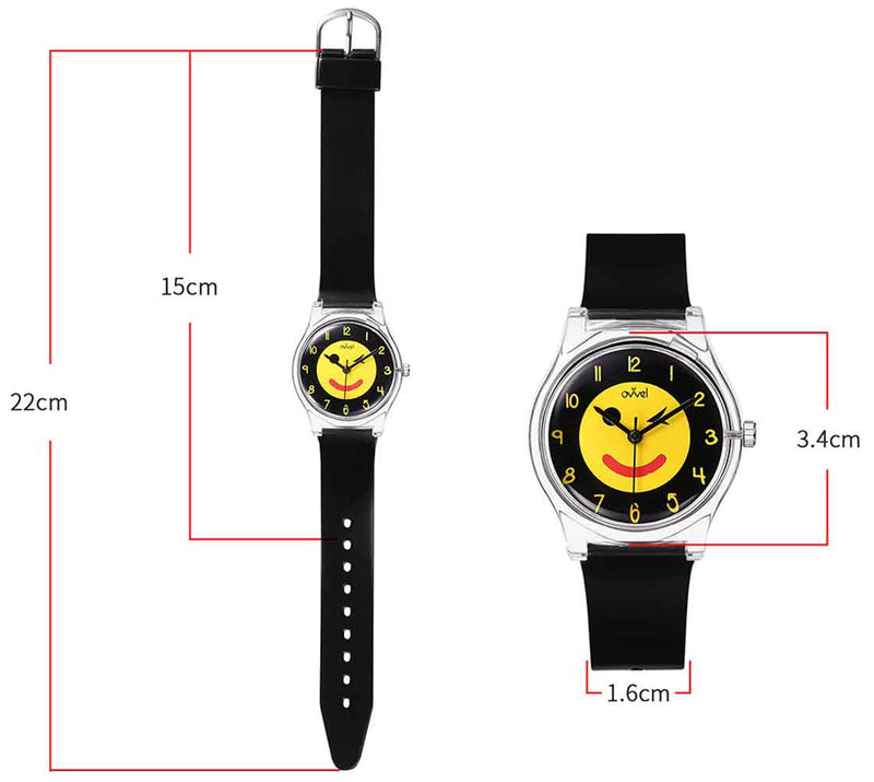 Watches for kids - Emoji Black & Yellow dimensions