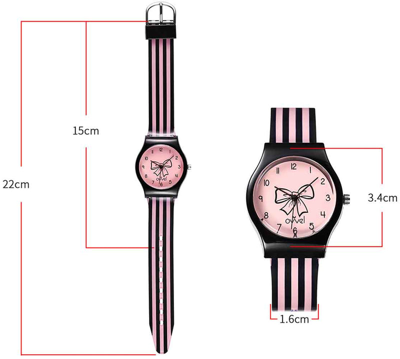 Watches for kids - Pink Bow dimensions