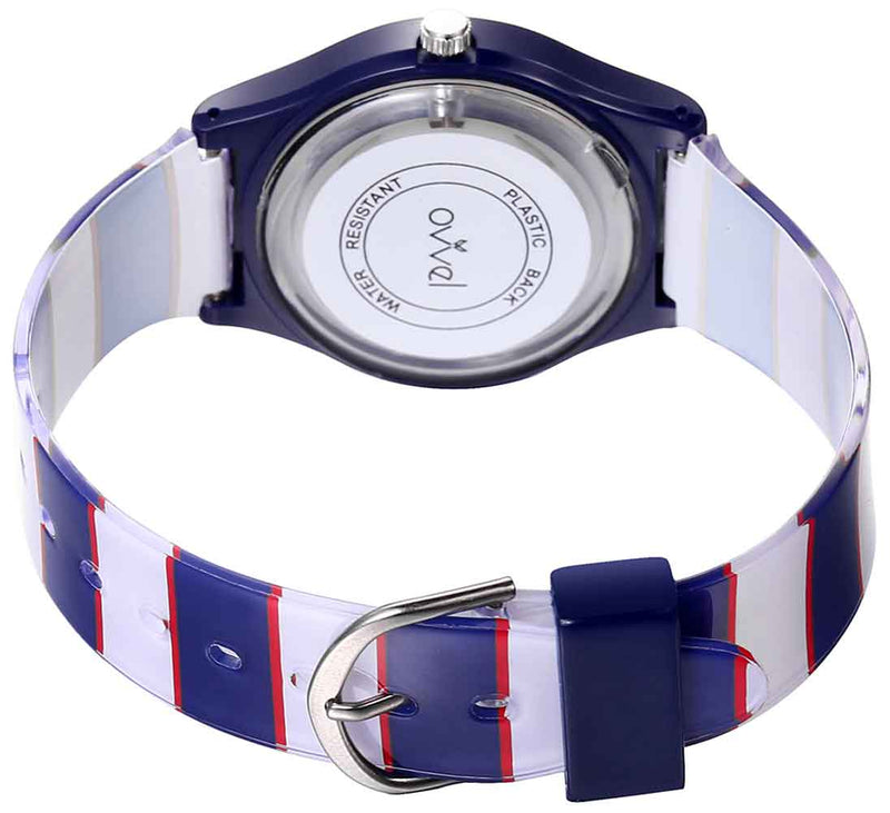 Watches for kids - Navy & Red Stripe back