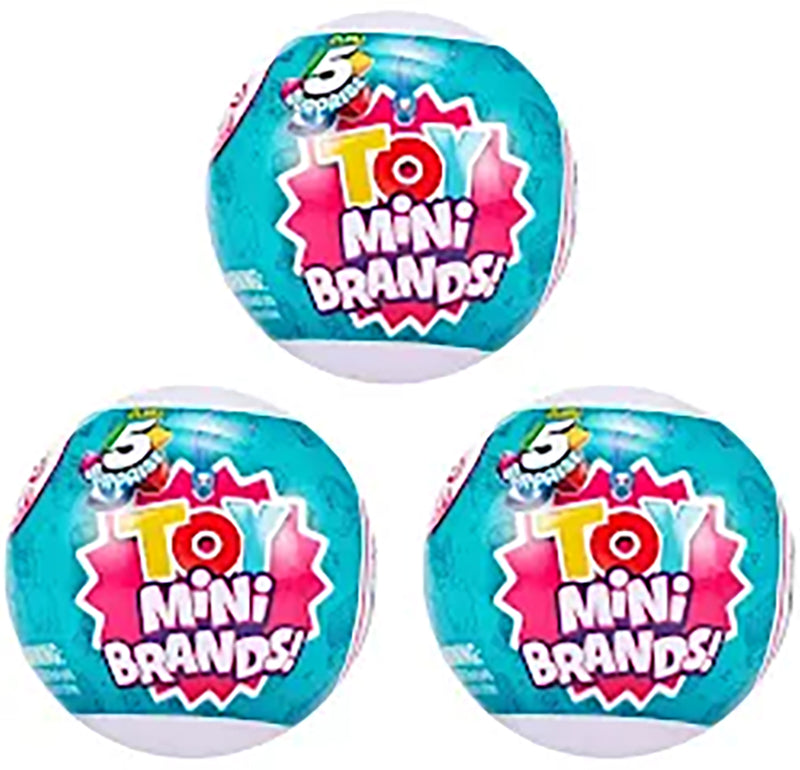 5 Surprise Toy Mini Brands Capsule Collectible Toy (Bundle of 3)