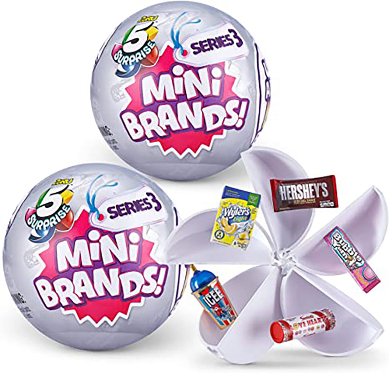 5 Surprise Mini Brands! Series 3 (2 Mystery Packs)