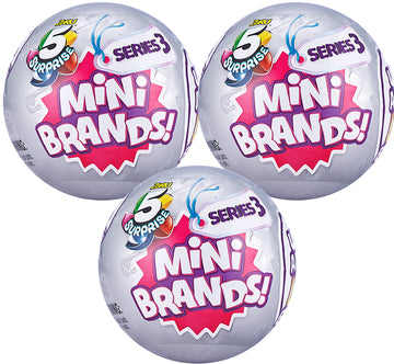 5 Surprise Mini Brands! Series 3 (Bundle of 3 Mystery Packs)