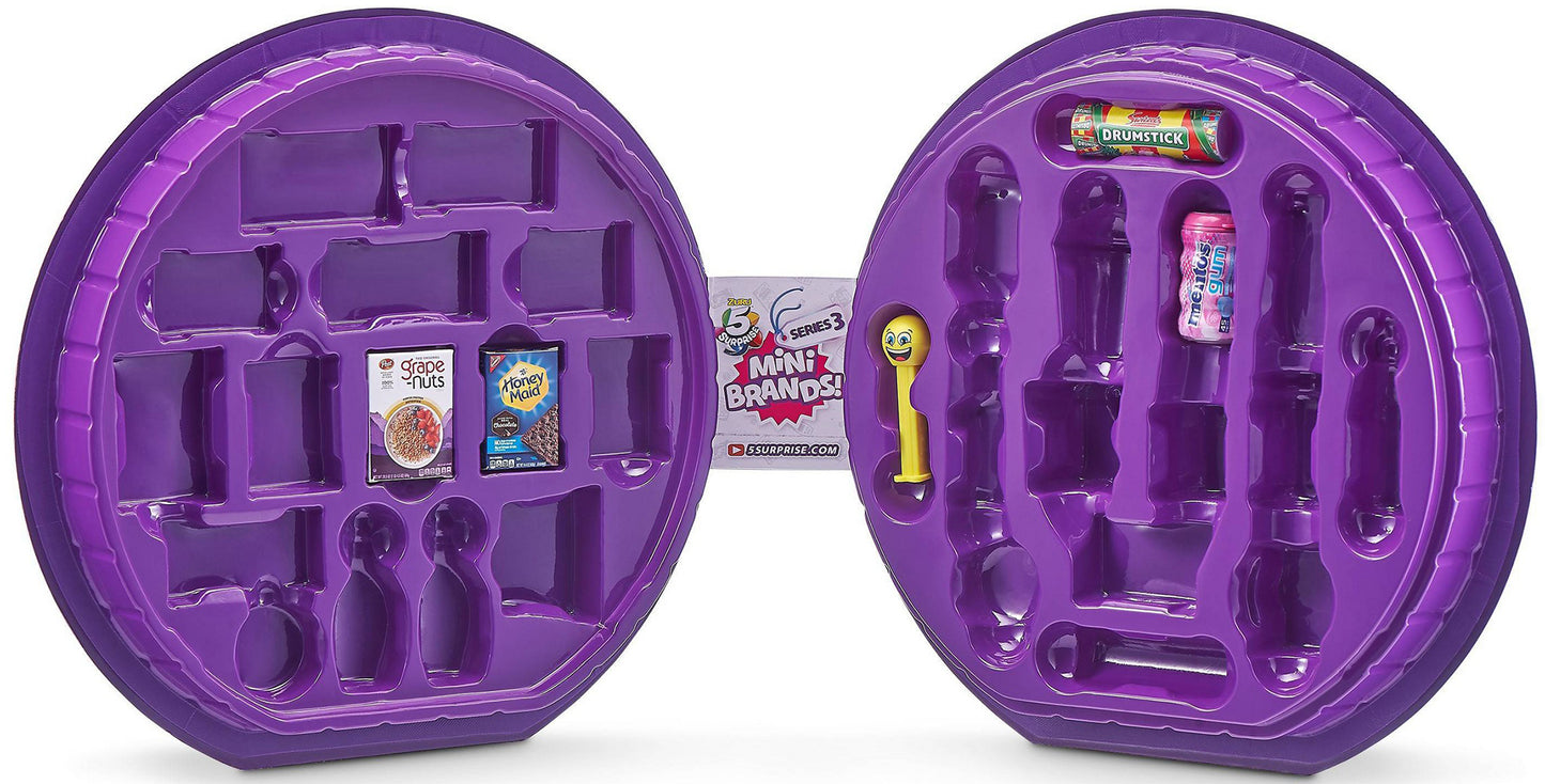 5 Surprise Mini Brands Collectors Case (Series 3) (Includes 5 Exclusive Minis) by Zuru look inside