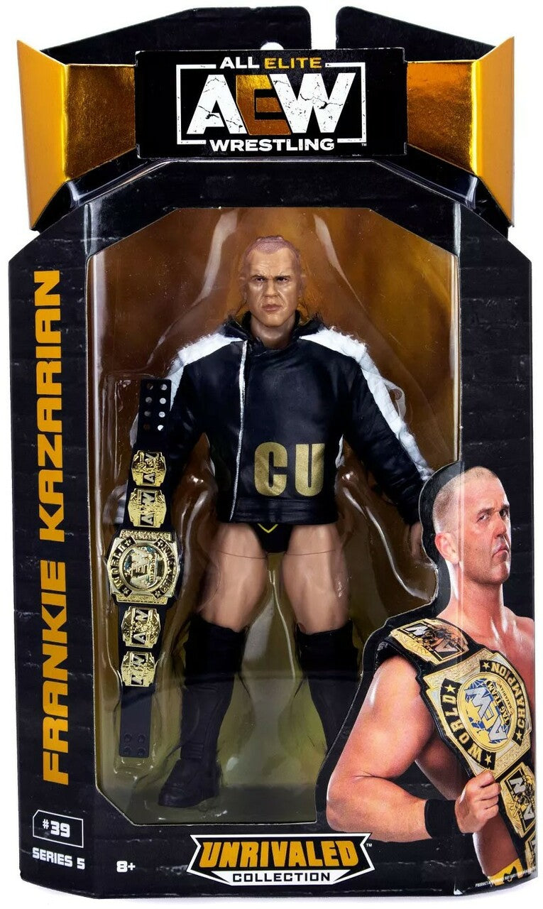 AEW All Elite Wrestling Unrivaled Collection Series 5 Frankie Kazarian Action Figure in the package