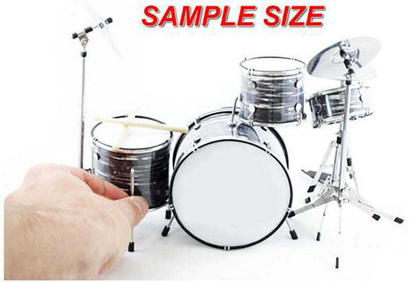 Classic 5-Piece Axe Heaven Drum Set Mini Replica Collectible - Black Sparkle scaled