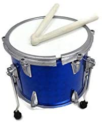 Classic 5-Piece Axe Heaven Drum Set Mini Replica Collectible - Blue Sparkle just the drum