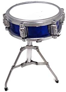 Classic 5-Piece Axe Heaven Drum Set Mini Replica Collectible - Blue Sparkle tangler