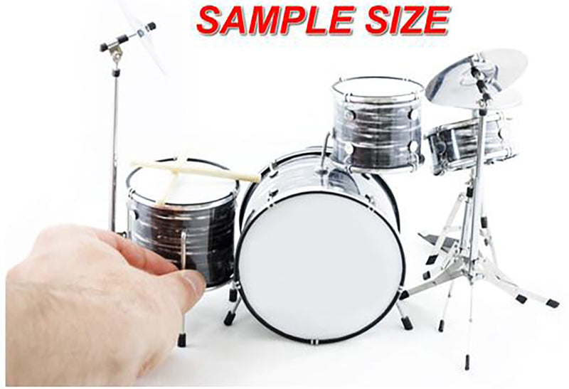 Classic 5-Piece Axe Heaven Drum Set Mini Replica Collectible - Blue Sparkle scaled