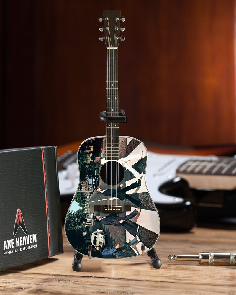 Beatles Fab Four - Miniature AXE Abbey Road Tribute Mini Acoustic - Radio Days Guitar Replica - Officially Licensed Collectible (FF-001) ready to play