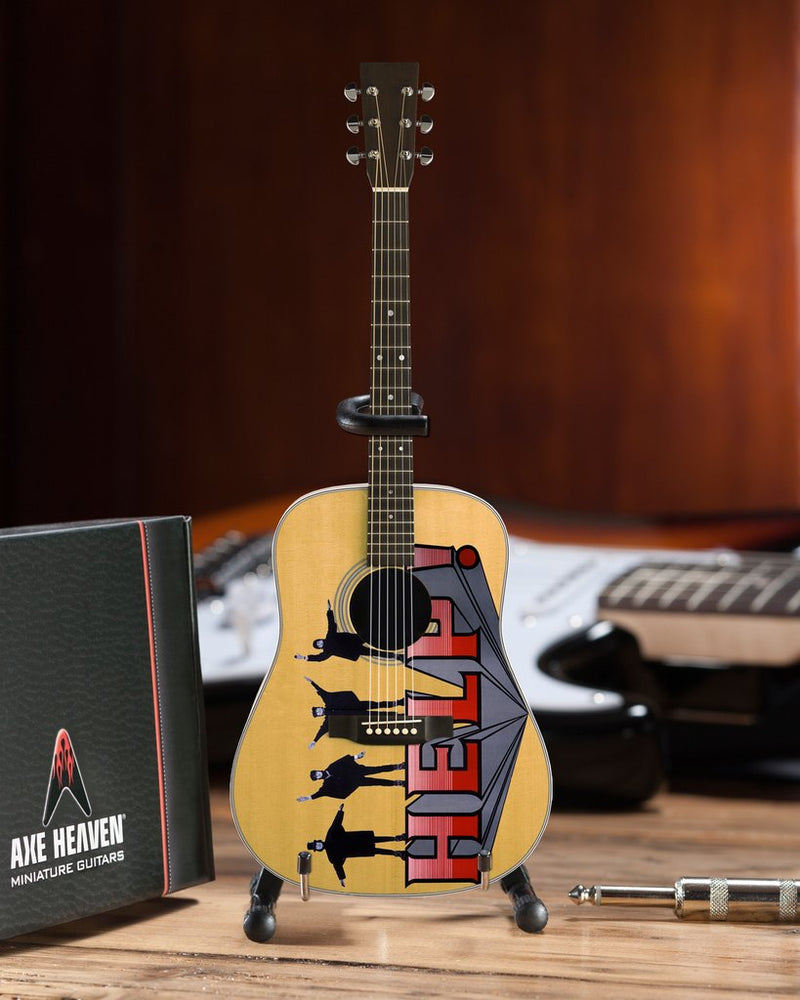 Beatles Fab Four - Help! AXE Miniature Guitar Replica - Officially Licensed Collectible (FF-003) ready to play
