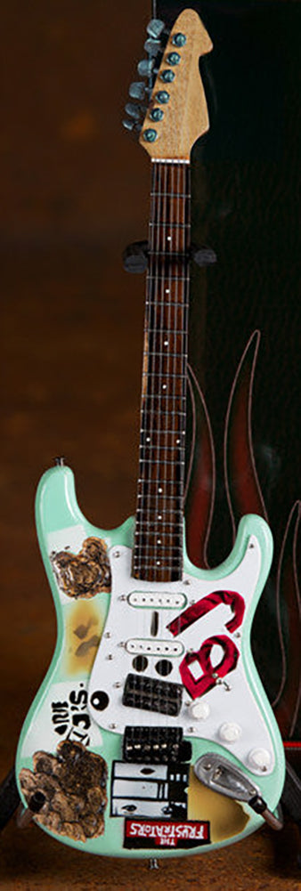 Billie Joe Armstrong Signature BJ Blue Miniature Guitar Replica Collectible (BJ-505)