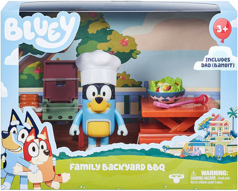 Bluey Family Backyard BBQ Mini Playset