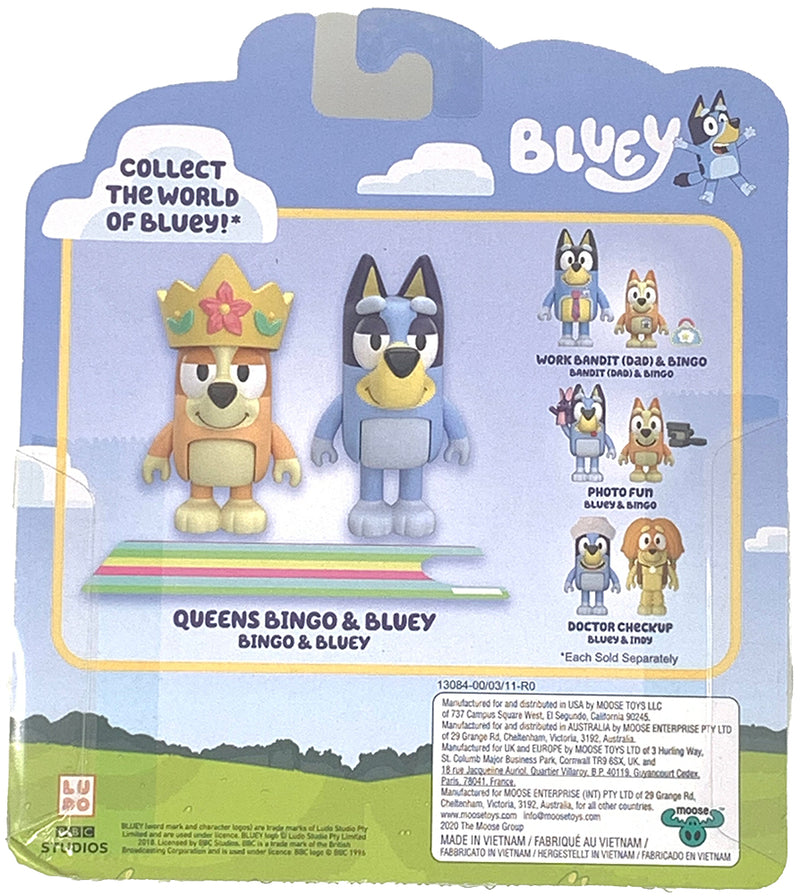 Bluey Series 6 - Queens Bingo & Bluey 2-Pack back of package