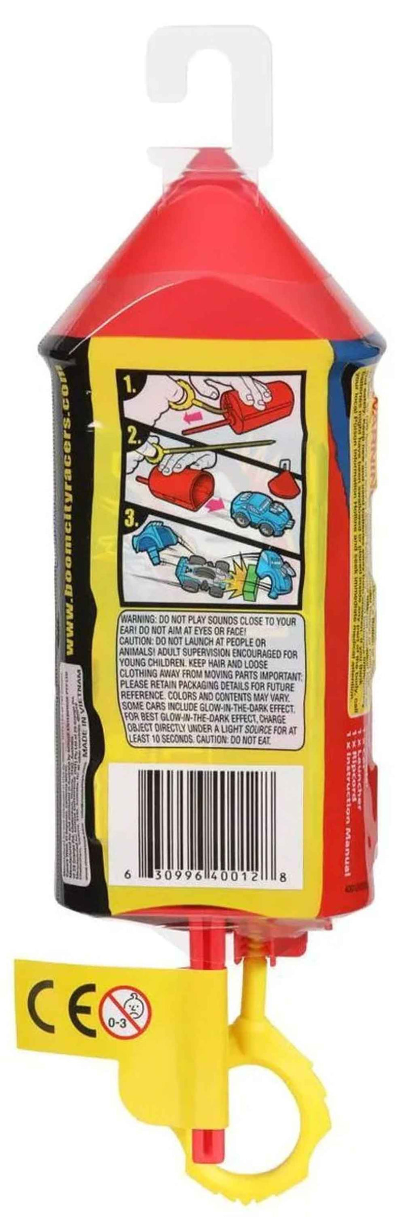 Boom City Racers Car (1 Mystery Pack) back of package