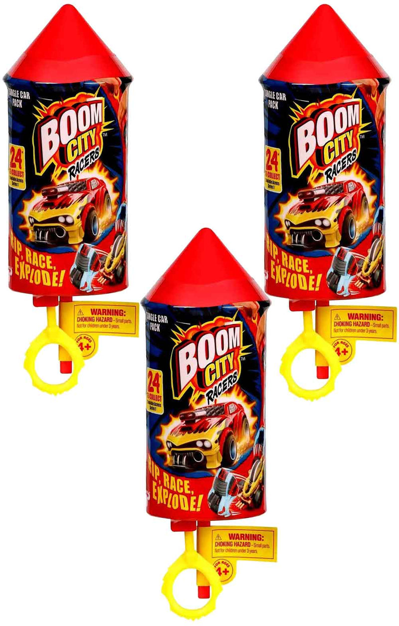 Boom City Racers Car (Bundle of 3 Mystery Packs)