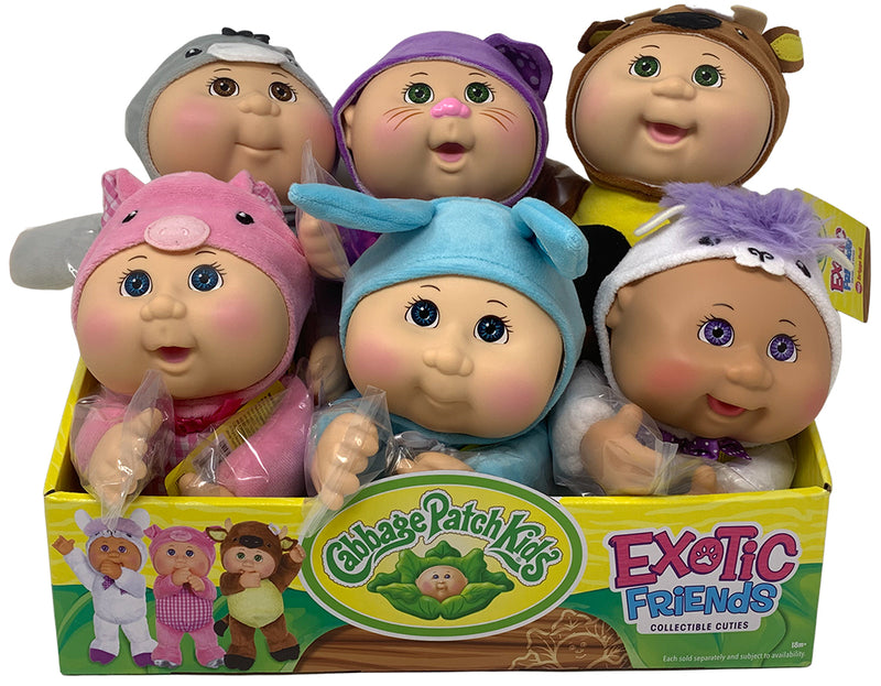 Cabbage Patch Kids Exotic Friends Bella Bunny 9-Inch Plush Bundle of 6
