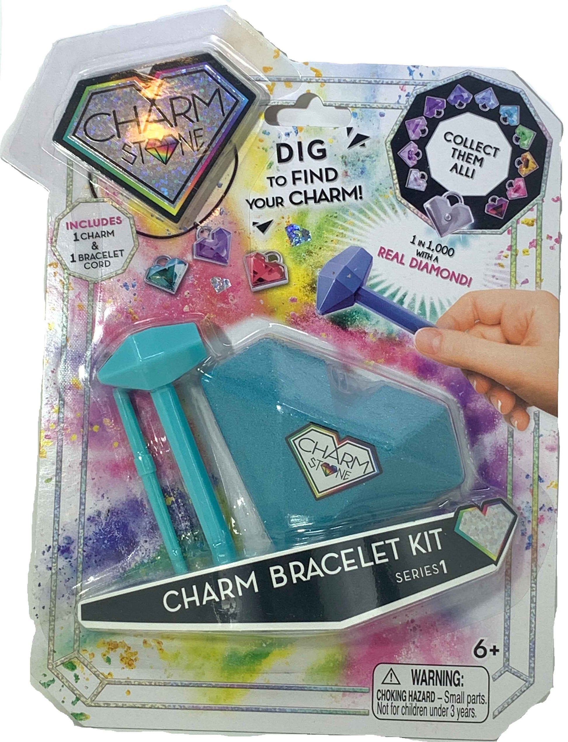 Charm Stone Bracelet Digging Kit Series 1 (Teal)
