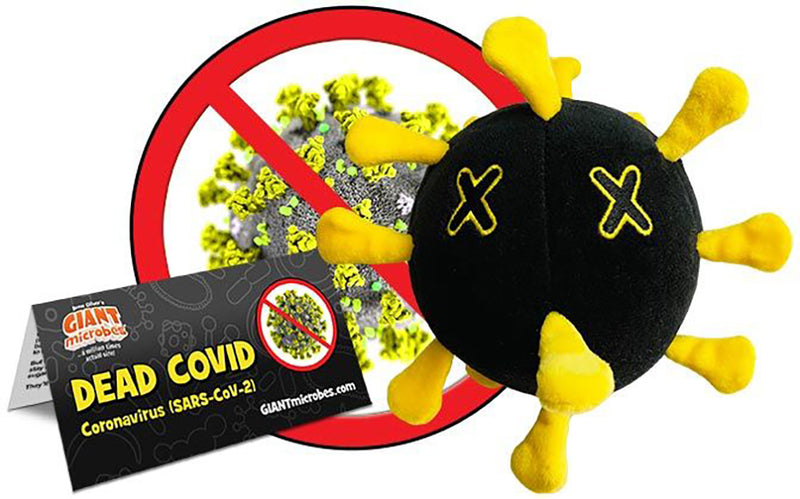 GIANTmicrobes Plush - Dead COVID (SARS-CoV-2) With Tag