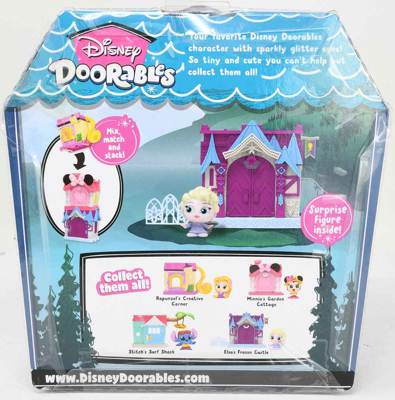 Disney Doorables Mini Playset Elsa’s Frozen Castle back of package