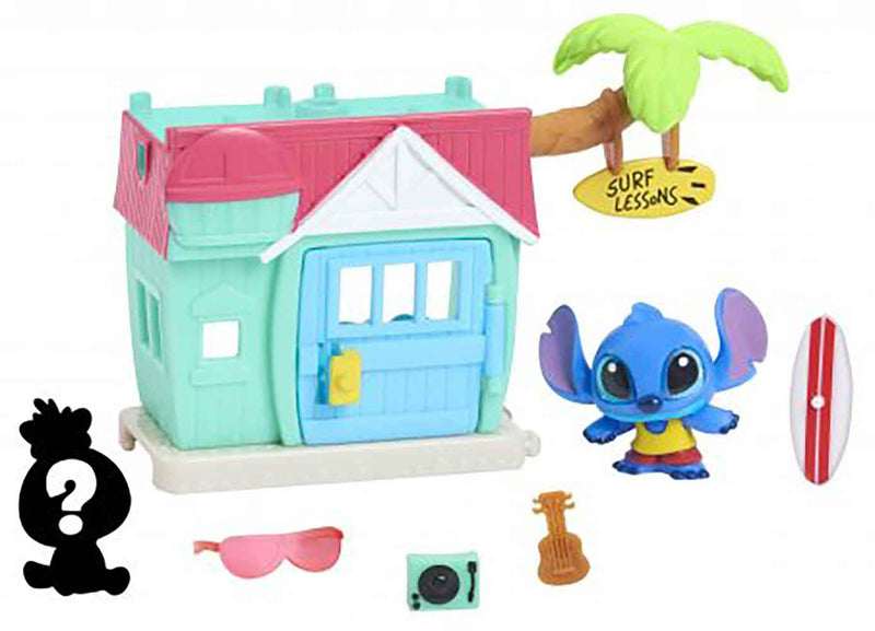 Disney Doorables Mini Playset Stitch’s Surf Shack in action