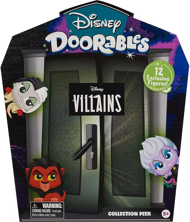 Disney Doorables Collection Peek Villains Exclusive Mystery Figure 12-Pack (Styles Vary)