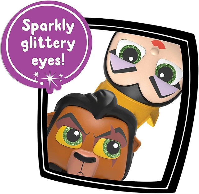 Disney Doorables Collection Peek Villains Exclusive Mystery Figure 12-Pack (Styles Vary) sparkly glittery eyes
