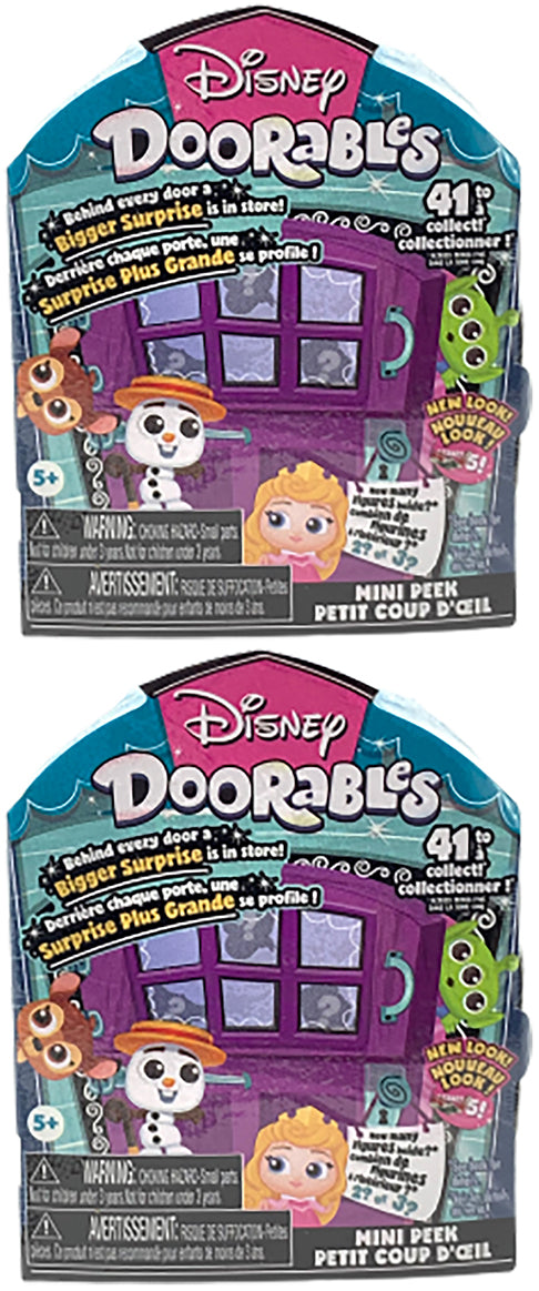 Disney Doorable series 5 mini peek - set of 2 boxes (2-3 figures per box)