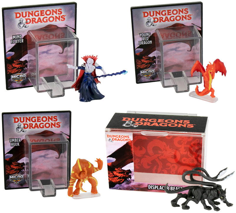 World's Smallest Dungeons & Dragons Micro Action Figures (Complete Set Bundle of 4)