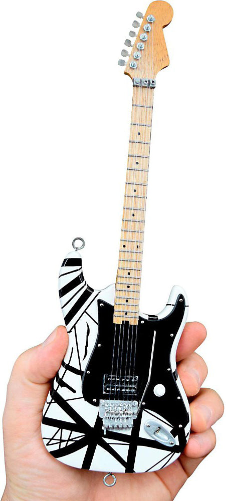 Eddie Van Halen Miniature "Black & White" Guitar - Officially Licensed Collectible (EVH-003)