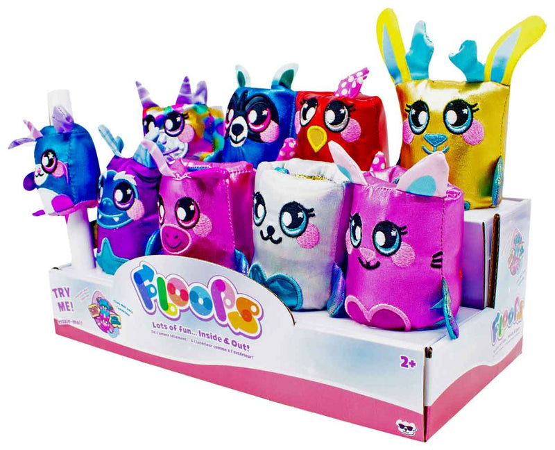 Floope Floops - Sealed Case of 8 (2 in 1 Plush Dolls) (Plus 1 mini Floop)