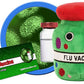 GIANTmicrobes Plush - Flu Vaccine With Tag