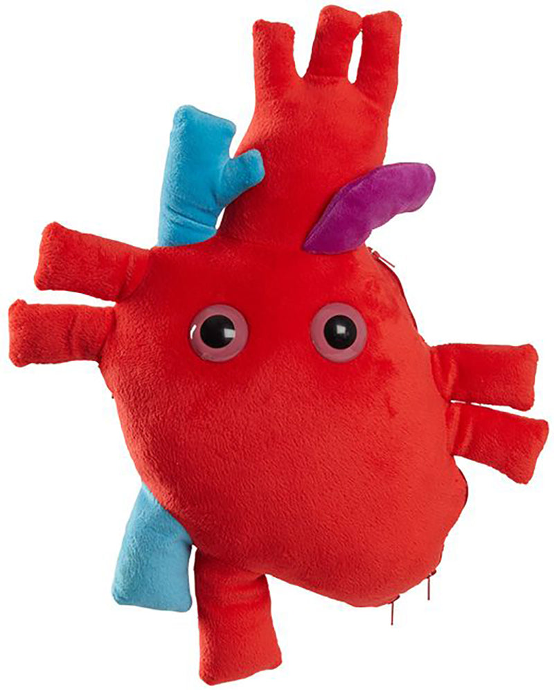 Giant Microbes Plush - Heart Deluxe With Mini Cells Front
