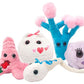 GIANTmicrobes Plush - Heart Warming Mini Microbe Box look inside