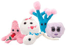 GIANTmicrobes Plush - Heart Warming Mini Microbe Box look inside