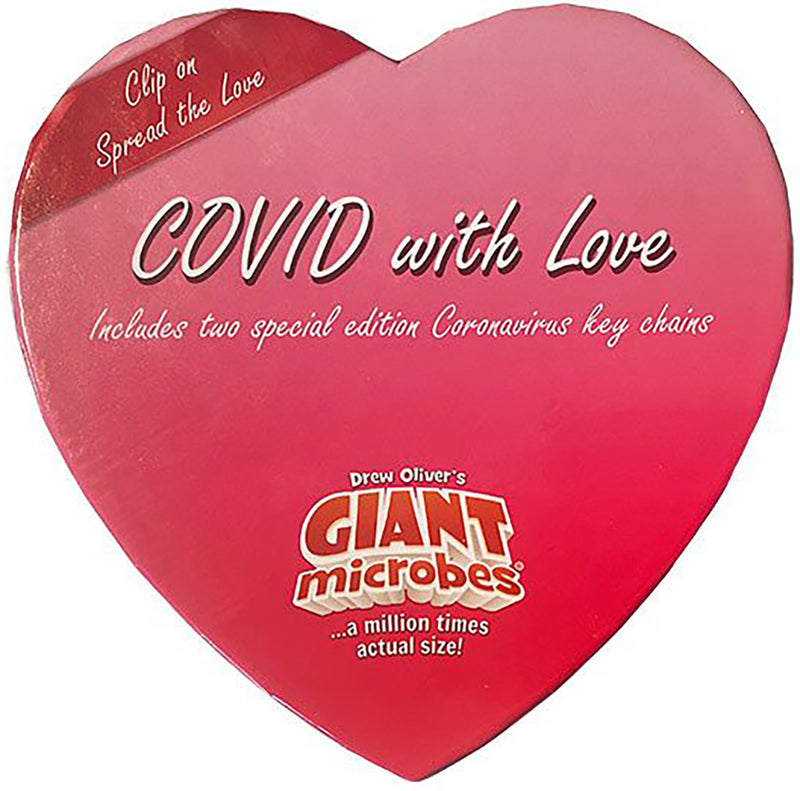 GIANTmicrobes Plush - COVID With Love Heart Box