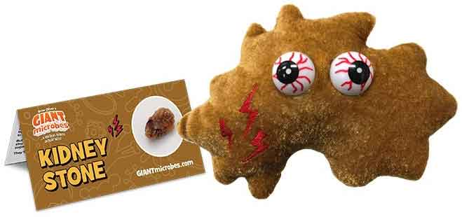 Giant Microbes Plush - Kidney Stone close up
