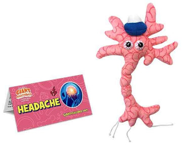 Giant Microbes Plush - Migraine Headache close up