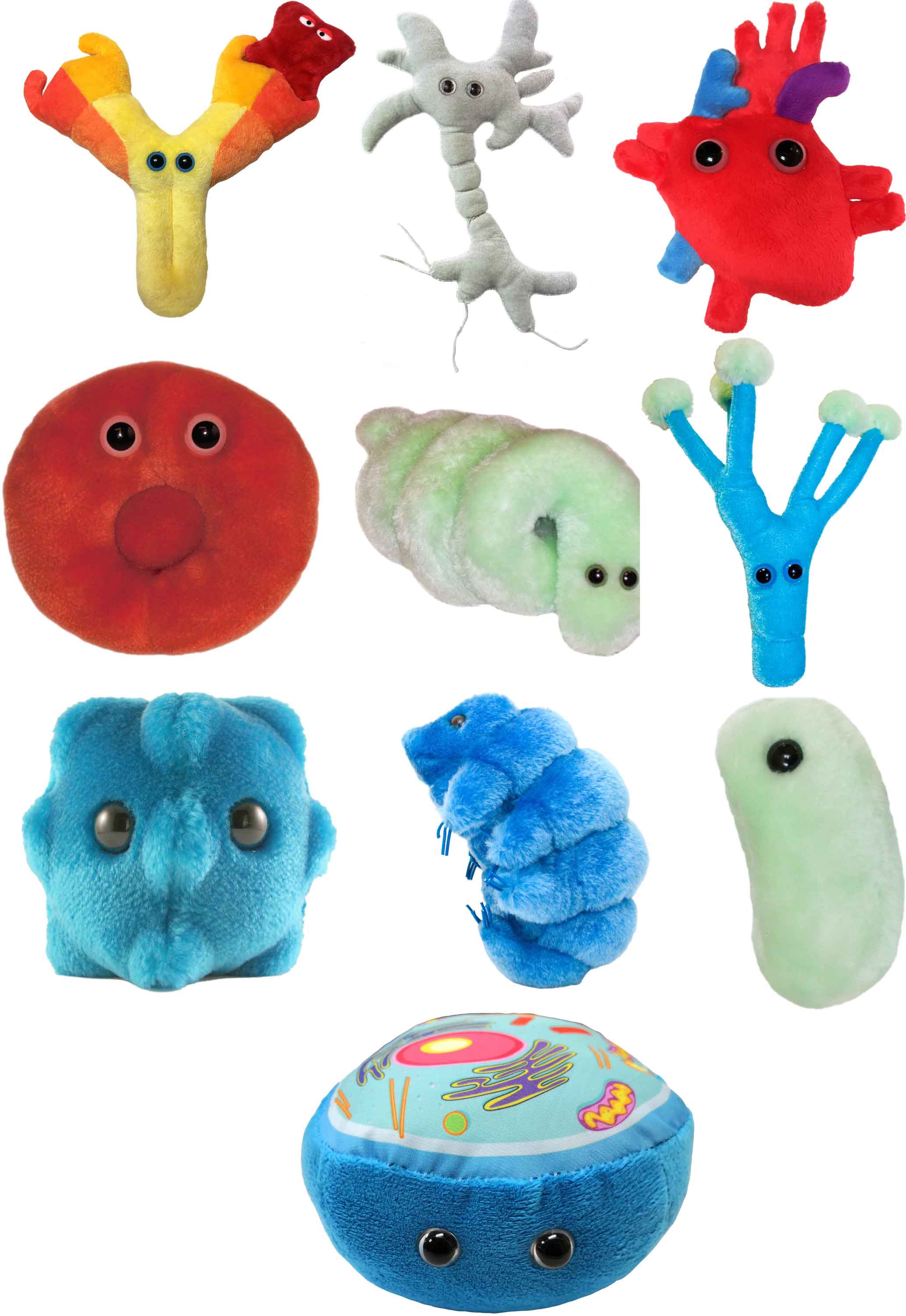 Giant Microbes Dolls - (Bundle of 3) – Knick Knack Toy Shack