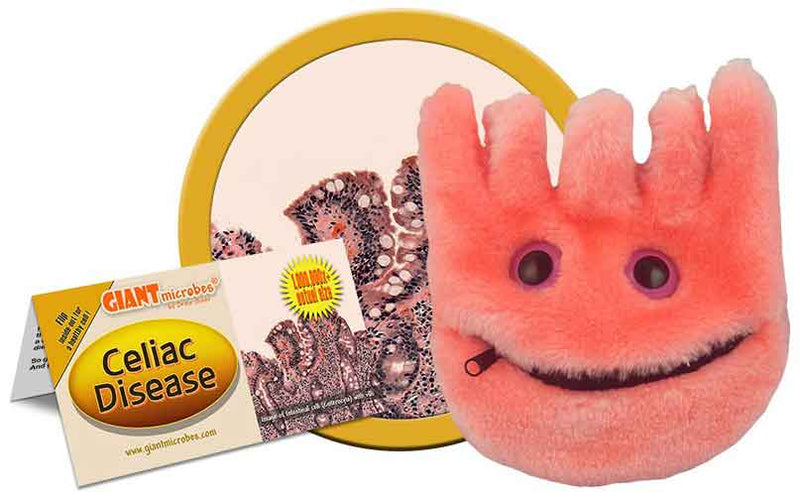 Giant Microbes Plush - Celiac Disease close up