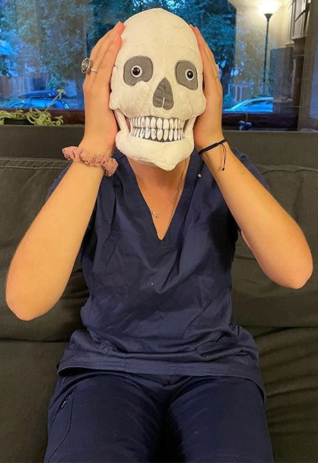 GIANTmicrobes Plush - Skull (Regular) mask
