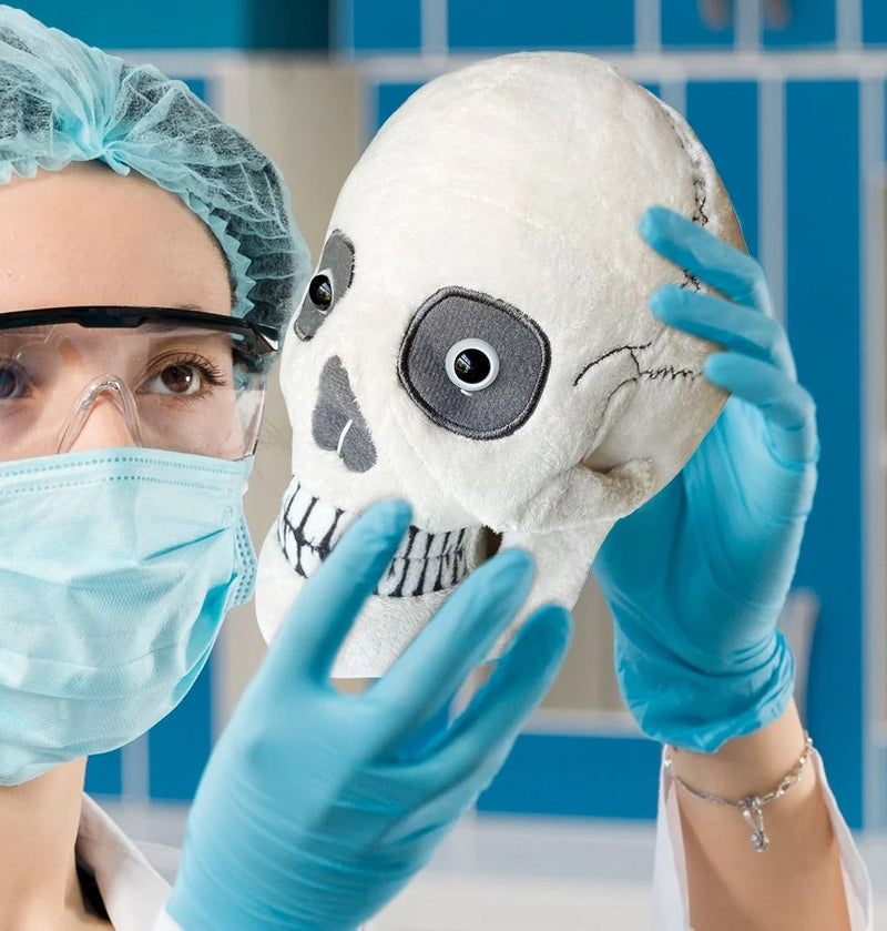 GIANTmicrobes Plush - Skull (Regular) in lab