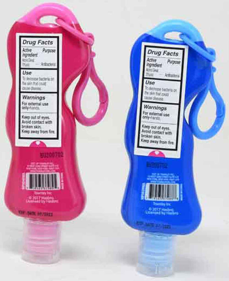 Cotton Candy Scented antibacterial Hand Sanitizer - My Little Pony (Set of 2) Back of package