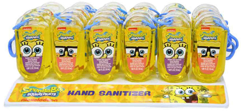 Bubble Gum Scented antibacterial Hand Sanitizer - SpongeBob SquarePants full case of 24
