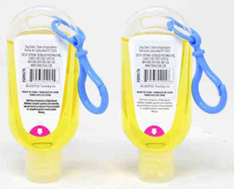 Bubble Gum Scented antibacterial Hand Sanitizer - SpongeBob SquarePants back of package