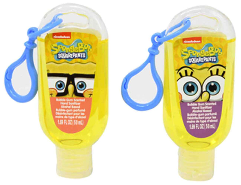 Bubble Gum Scented antibacterial Hand Sanitizer - SpongeBob SquarePants set of 2