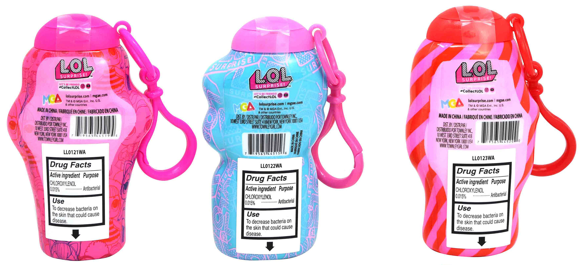 Fruit Scented antibacterial Hand Sanitizer - LOL Surprise (bundle of 3) back