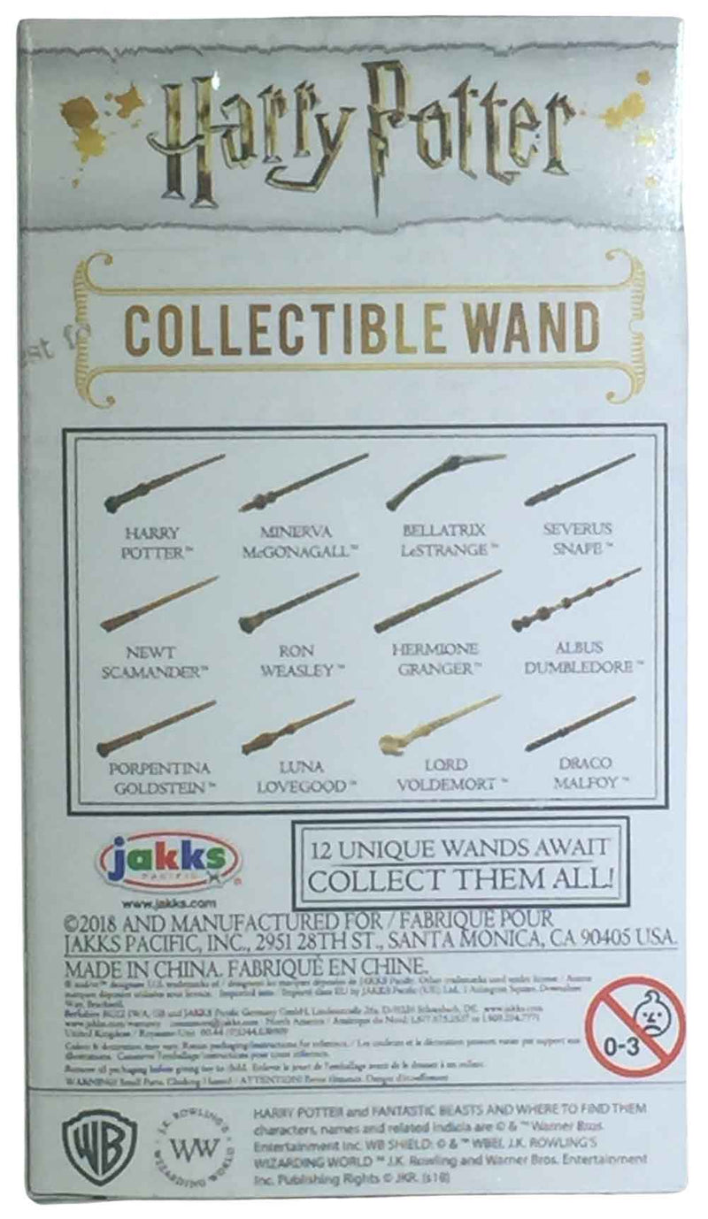 Harry Potter Diecast Series 4 Collectible Wand 4-Inch Mystery Pack back