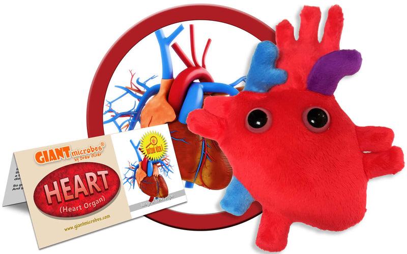 Giant Microbes Plush - Heart Organ