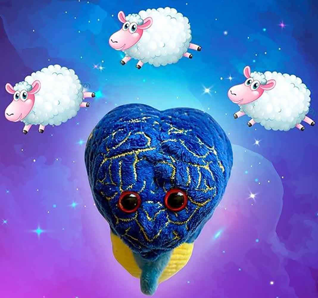Giant Microbes Plush - Insomnia counting sheep