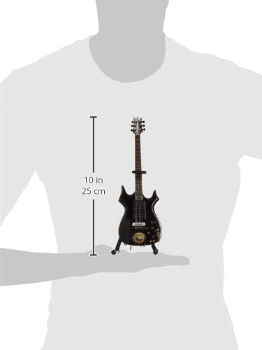 Jerry Garcia™ Miniature Lightning Bolt Tribute Mini Guitar Replica - Officially Licensed Collectible (JG-405) dimensions